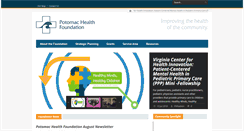 Desktop Screenshot of potomachealthfoundation.org